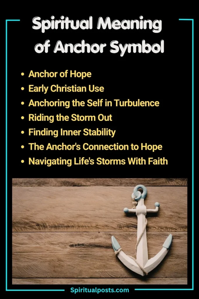 What Does Anchor Symbol Symbolize Spiritually