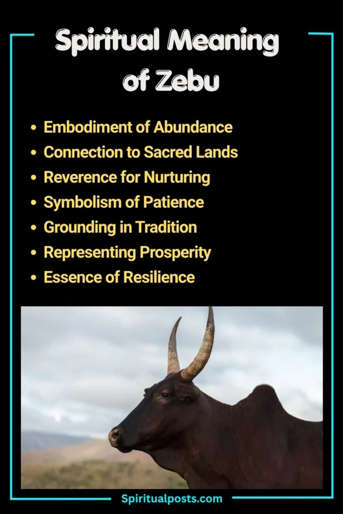 What Does Zebu Symbolize Spiritually