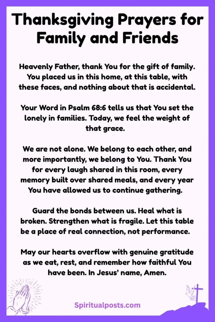 Heartfelt Thanksgiving Prayers for Family and Friends
