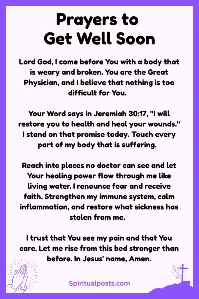 Miracle Prayers to Get Well Soon