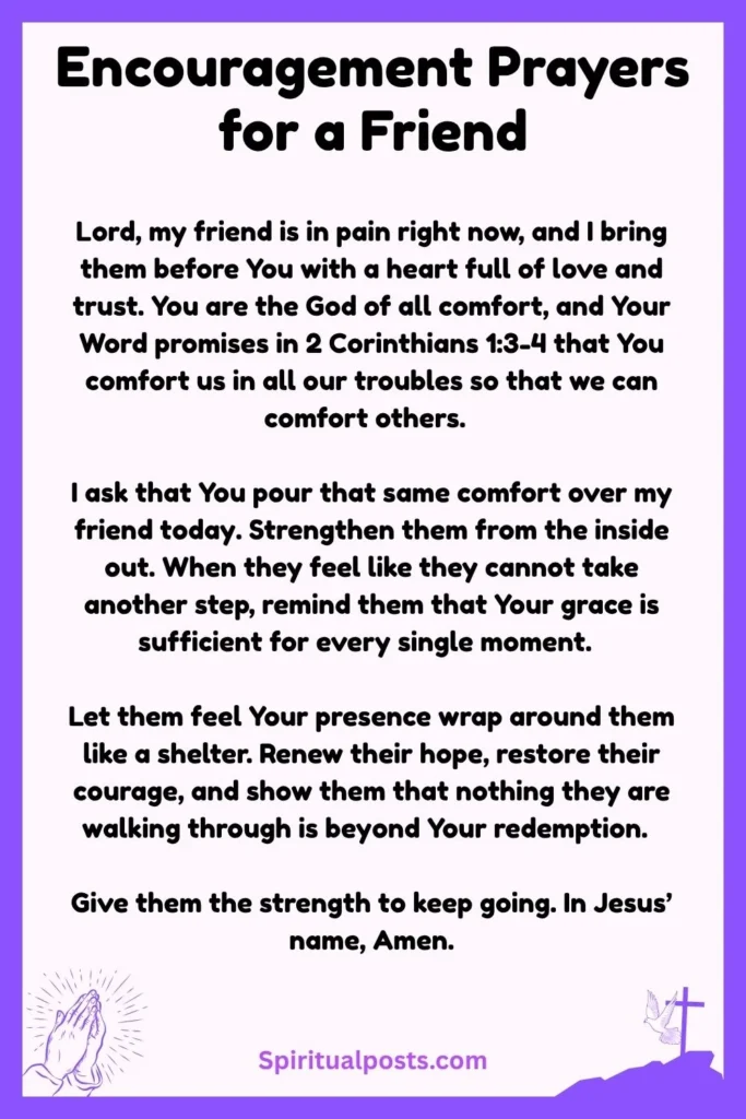 Powerful Encouragement Prayers for a Friend