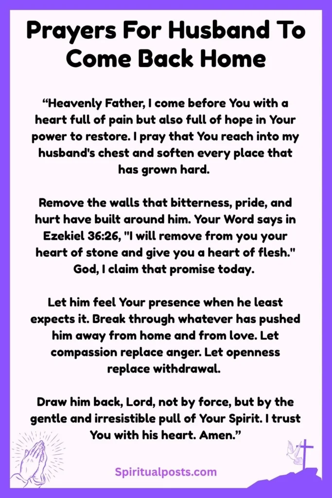 Powerful Prayers For Husband To Come Back Home