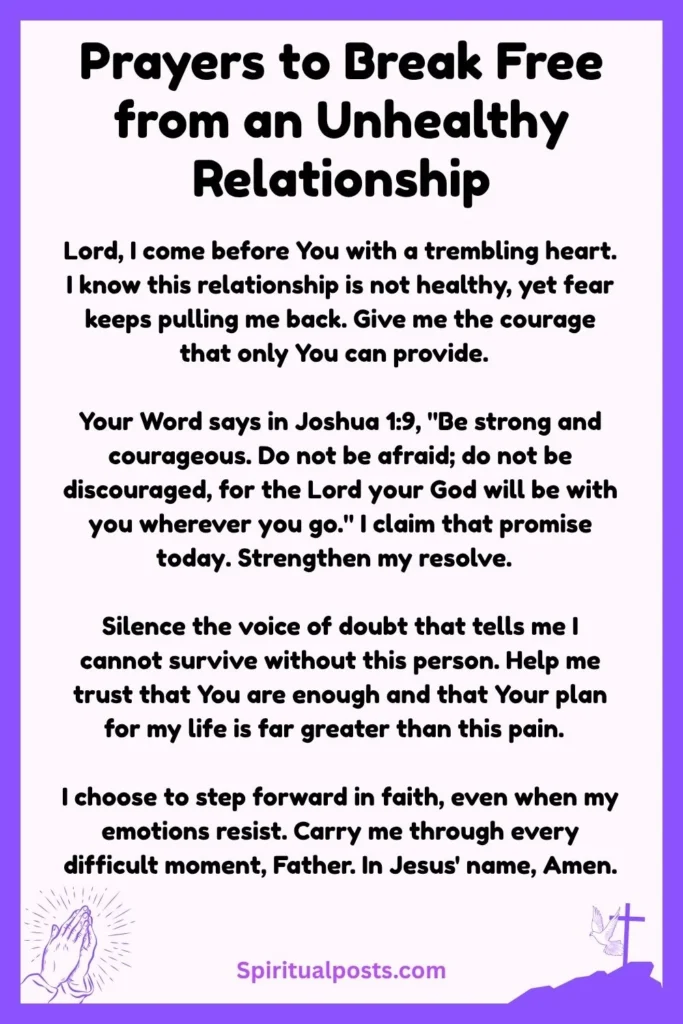 Powerful Prayers to Break Free from an Unhealthy Relationship